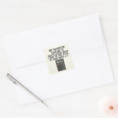 Grappige sticker met eindexamen rekenmachine citaa (Envelop)