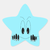 Grappige Sticker met nieuwsgierige ogen -  (Voorkant)