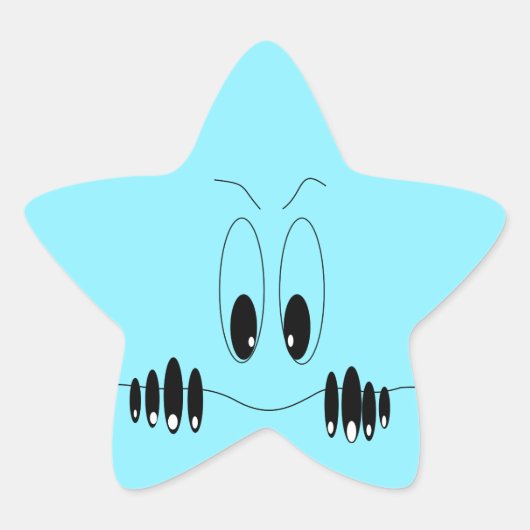 Grappige Sticker met nieuwsgierige ogen -  (Voorkant)