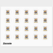 Grappige sticker over terug naar school snacks voo (Vel)