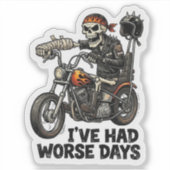 Grappige Sticker voor Motorrijders - Weg Reaper Do (Voorkant)