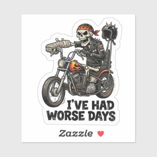 Grappige Sticker voor Motorrijders - Weg Reaper Do (Vel)