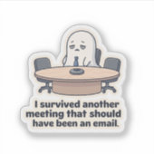 Grappige sticker voor zakelijke vergadering met sp (Voorkant)
