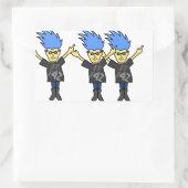 Grappige stickers doen geen paniek (Tas)