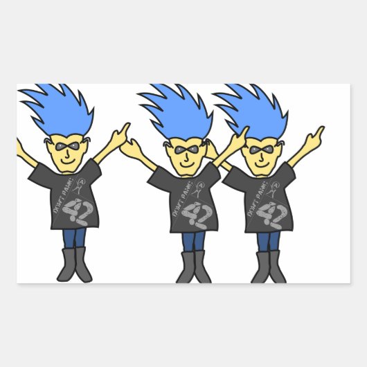 Grappige stickers doen geen paniek (Voorkant)