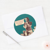 Grappige Stickers - Retro Moeder Slaapcaca (Envelop)