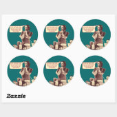 Grappige Stickers - Retro Moeder Slaapcaca (Vel)