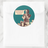 Grappige Stickers - Retro Moeder Slaapcaca (Tas)