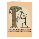 Grappige stickman slogan (Voorkant)
