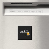 Grappige Stickman Springende Bier Dagen Van De Wee Magneet (Insitu (Vaatwasser))