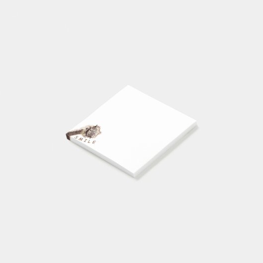 Grappige Sticky Notes Happy Ostrich Smile - Jouw t (Schuin)