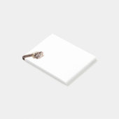 Grappige Sticky Notes met Happy Playful Struisvoge (Schuin)