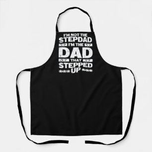 Grappige stiefvader papa die stapte bonus papa schort