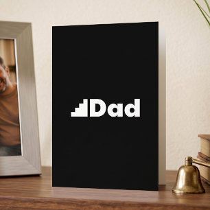 Grappige stiefvader trap grafische grap feestdagen kaart