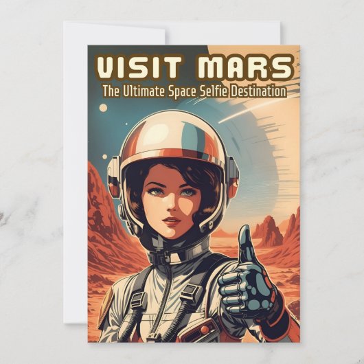 Grappige stijl Bezoek Mars Tourism Humor (Voorkant)