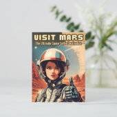Grappige stijl Bezoek Mars Tourism Humor Briefkaart (Staand voorkant)