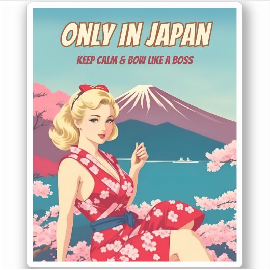 Grappige  Stijl Japan Toerisme Gaijin Humor Sticker (Voorkant)