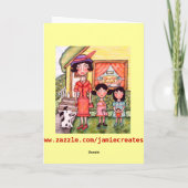 Grappige  stijl Moederdag Kaart (Achterkant)