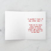 Grappige  stijl Moederdag Kaart (Binnen)