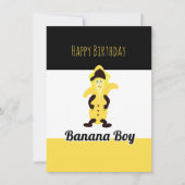 Grappige stijlvolle banaan Verjaardagskaart Feestdagenkaart (Voorkant)