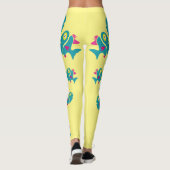 Grappige stijlvolle vis leggings (Achterkant)