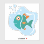 Grappige stijlvolle vis sticker (Vel)