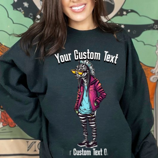 Grappige stijlvolle Zebra Animal Mode Trui