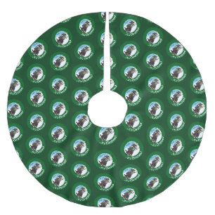 Grappige stinkdier op een slee Het is kerstmis! Ca Kerstboom Rok