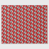 Grappige stinkdier op slee Wahoo! Het is Kerstmis! Cadeaupapier (Vlak)