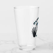 Grappige stinkende "handen af... Pak je eigen!" Glas (Rechts)