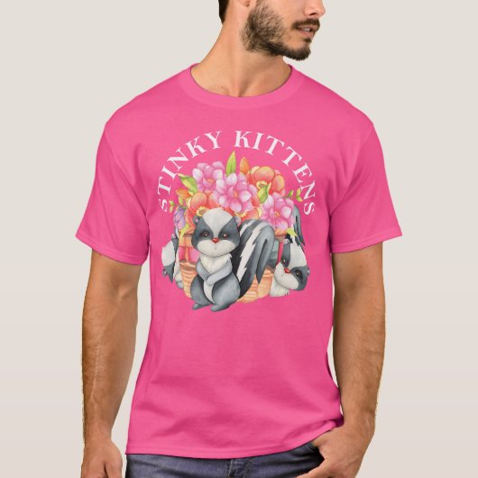Grappige stinkende Kittens Skunk Lover Skunks Fans T-shirt (Voorkant)