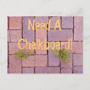 Grappige stoeptegels onkruid pad foto briefkaart