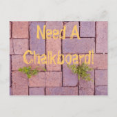 Grappige stoeptegels Onkruid Wandelpad Foto Briefkaart (Voorkant)