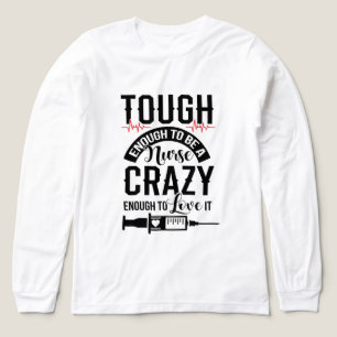 Grappige stoere gekke verpleegster liefde woordkun Tri-Blend shirt