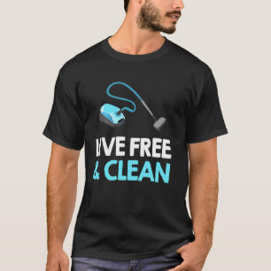 Grappige Stofzuiger Vrouw Huishoudster Huishouding T-shirt