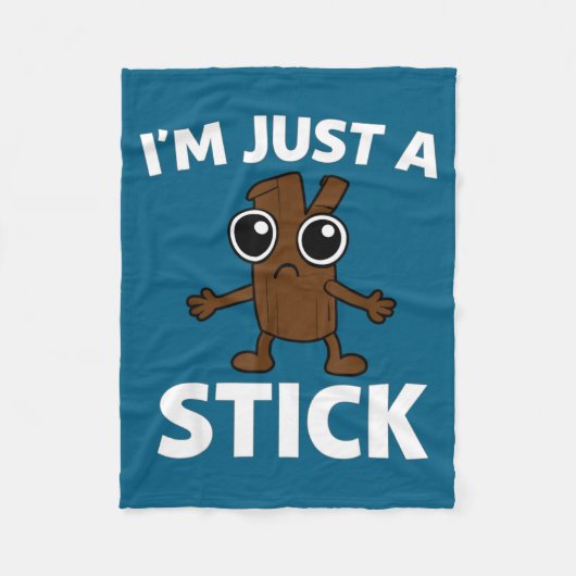 Grappige Stok - Ik Ben Gewoon Een Stok Fleece Deken (Voorkant)