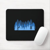 Grappige Stomme Boom, Disc Golf Cadeau Idee Muismat (Met muis)