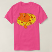 Grappige Stoned Pizza Kat T-shirt (Design voorkant)