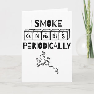 Grappige Stoner Dag Periodiek Systeem Wetenschap T Kaart