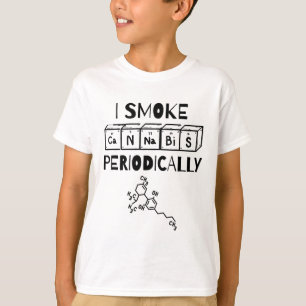 Grappige Stoner Dag Periodiek Systeem Wetenschap T T-shirt