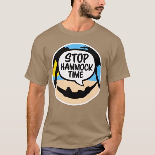 Grappige Stop Hangmat Relaing Slaap Camping fam T-shirt (Voorkant)