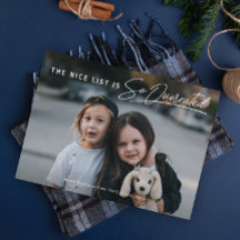 Grappige Stoute De Nice Lijst Foto Kerstmis