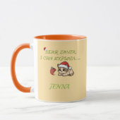 Grappige Stoute Kat Kerst Mok (Links)