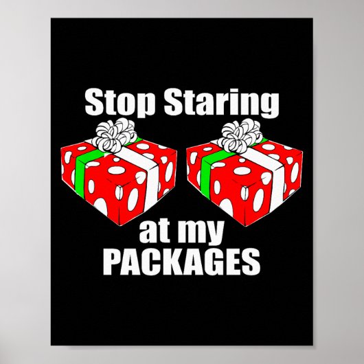 Grappige Stoute Kerst Vies Kerstfeest Poster (Voorkant)