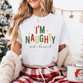 Grappige stoute kerstvakantie t-shirt
