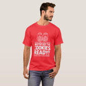 Grappige Stoute Koekjes Klaar Kerstmis T-shirt (Voorkant volledig)