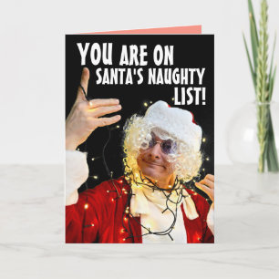GRAPPIGE STOUTE LIJST KERSTKAARTEN KAART