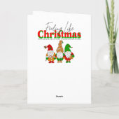 Grappige Stoute of Lieve Kerst Feestdagen Kaart (Achterkant)