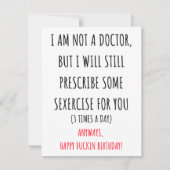 Grappige stoute verjaardagskaart voor hem en haar feestdagenkaart (Voorkant)