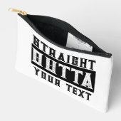 Grappige 'Straight Outta Jouw tekst' Print Cut Naa Etui (Open)